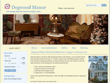 Tablet Screenshot of dogwoodmanorbnb.com